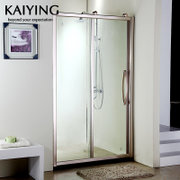 凯鹰(KAIYING)整体淋浴房浴室钢化玻璃隔断(香槟金)可定制86O(8mm厚 到物流点自提)