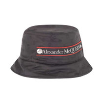 Alexander McQueen女士黑色渔夫帽661366-4401Q-1000 时尚百搭