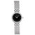 天梭/Tissot 瑞士手表 时尚系列钢带石英女士手表 T058.009.11.051.00(黑色 钢带)