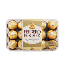 费列罗榛果威化糖果巧克力30粒礼盒装375g 婚庆喜糖零食 情人节表白送礼