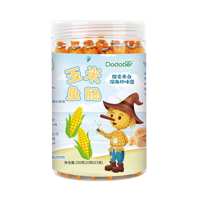 宝宝零食多多呗儿童玉米味鳕鱼肠150g乐娱购q弹爽口营养美味返回商品