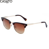 卡莎度(CASATO) 太阳镜时尚个性大框潮太阳镜 防紫外线太阳镜 墨镜1500(玳瑁色)