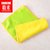 抹布懒人吸水棉加厚玻璃布擦桌子家具家用厨房洗碗布(黄绿)