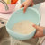 有乐 厨房加厚淘米器家居用品沥水洗米筛密孔多用塑料淘米盆(蓝色 大号长20*20，)