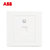 ABB开关插座面板 永致系列 白色 一位电脑插座 86型单联网线宽带插座 AH331