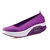 洛尚夏季新款女士运动鞋透气网鞋潮懒人休闲鞋气垫鞋摇摇鞋套脚大码鞋42单鞋LS76651(紫色 39)
