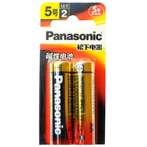 松下（Panasonic）LR6BCH/2MB 电池 5号AA高性能碱性电池 2节装
