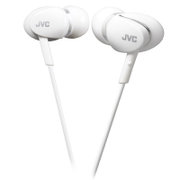 JVC HA-FX67-W入耳式 空气垫耳机（白色）（“气垫式”入耳耳机 8.5mm钕磁铁驱动单元 1.2米线缆）