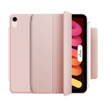 2021款苹果iPad Mini保护套第6代8.3英寸磁吸保护套+钢化膜带笔槽智能休眠双面夹薄防摔轻薄支架皮套(图3)