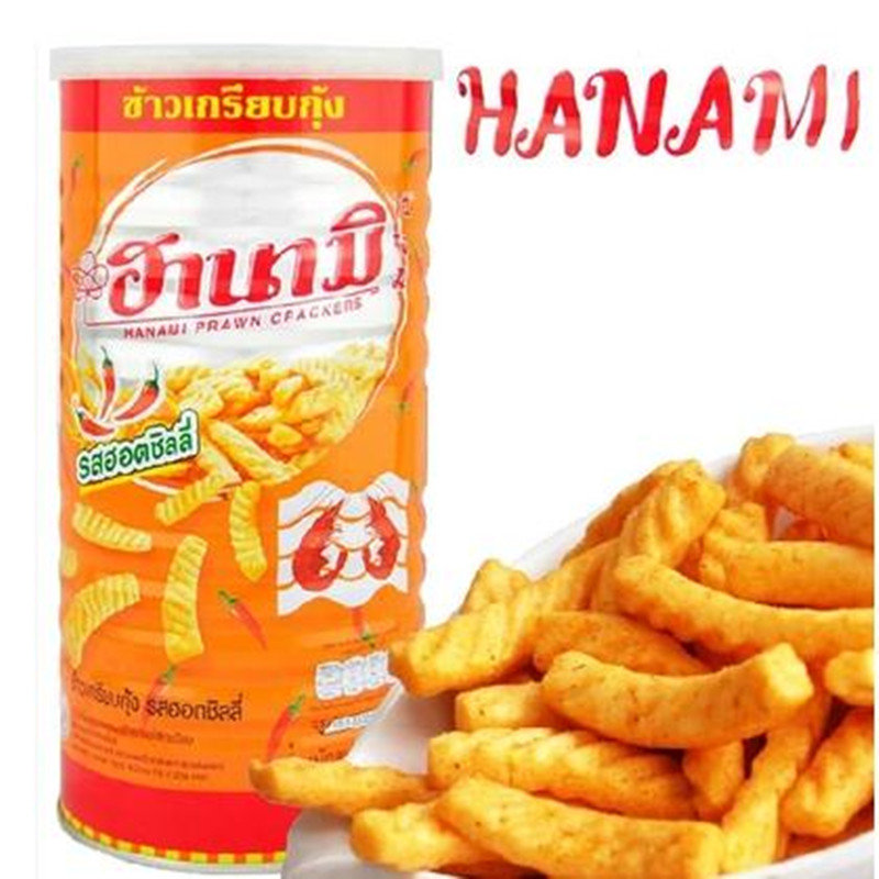 泰国进口 hanami 卡乐美虾条 香辣味110g 虾味很浓很正 超好吃 进口休