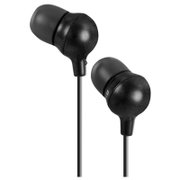 JVC Marshmallow HA-FX30-B入耳式 舒适泡沫海绵耳机（黑色）（12mm强化钕磁铁驱动单元 1.2m彩色软线及兼容iPhone镀金插头）