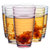克芮思托 彩色家用玻璃杯 暖手杯 螺纹杯 透明水杯创意酒杯果汁杯450ml(六只装)
