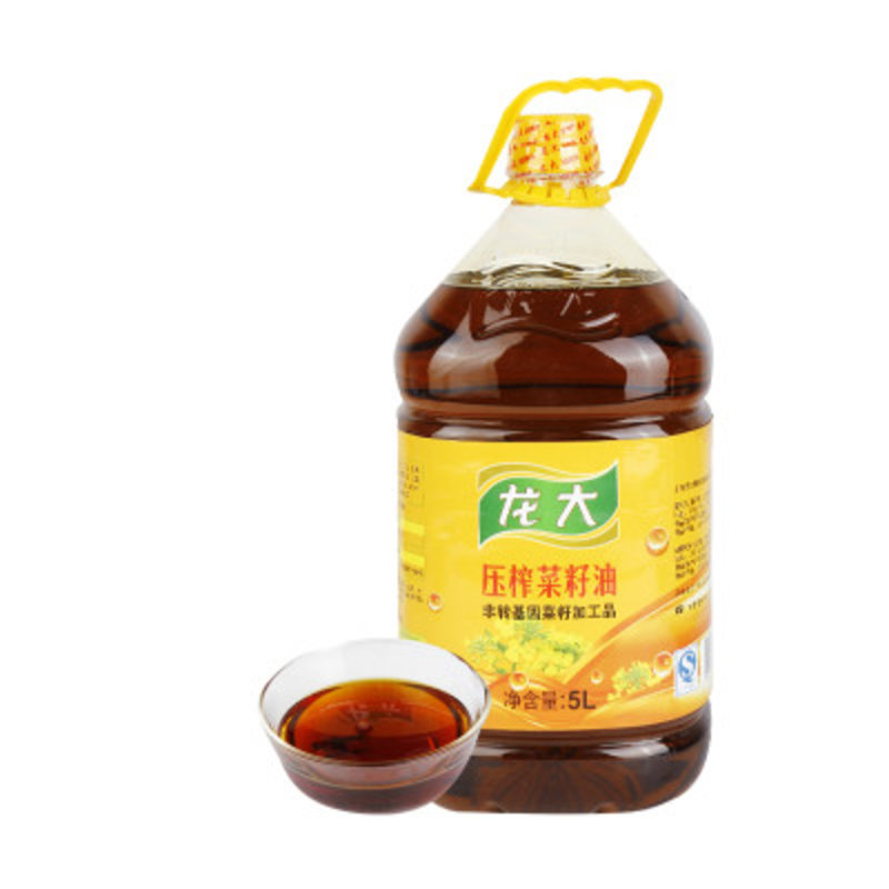 龙大压榨特香菜籽油5l瓶