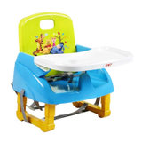 好孩子儿童餐椅塑料ZG20-W-L233BG 便携式多功能可调节增高宝宝餐椅
