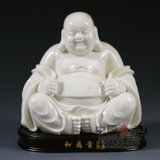 中国龙瓷 德化白瓷佛像*陶瓷工艺术瓷器佛像 摆件*商务礼品 和为贵(弥勒)ZGB0039