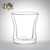 帝国咖啡杯 双层玻璃咖啡杯 防烫玻璃杯 欧式时尚咖啡杯 创意水杯(小号80ml)
