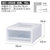 爱丽思IRIS 日本环保塑料收纳箱 可叠加衣柜内塑料收纳箱储物抽屉透明衣橱整理箱BC-500(4个装450系列小号)