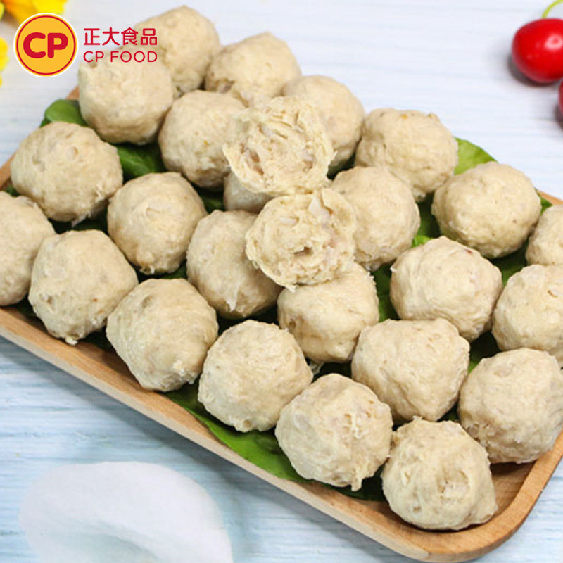 正大脆骨丸300g新鲜嫩丸子火锅配菜麻辣烫脆骨肉丸加热即食零食脆骨