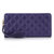 Svale诗薇儿 女士羊皮菱格实用长款L手拿包 14-GM92171(紫色 紫色)