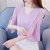 雪纺衫女装夏装2018新款潮韩版夏季短袖上衣服超仙甜美遮肚子洋气(6089紫色)(L)
