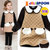 JELISPOON吉哩熊韩国童装冬季款女童气质可爱加绒厚连衣裙(150 米色)