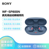 索尼（SONY）WF-SP800N 真无线降噪 运动耳机 支持重低音 跑步健身 IP56防汗防水 蓝色