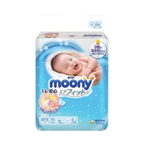 超市-婴儿尿裤尤妮佳moony畅透系列纸尿裤NB90片(NB90片)
