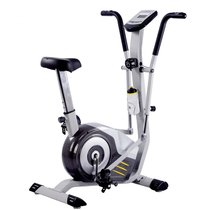 艾威EVERE紫荆花磁控健身单车BC6560 家用立式健身车 室内磁控椭圆健身车(银灰色 立式健身车)