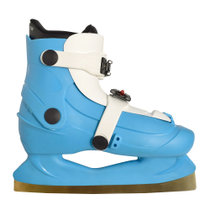 梦斯诺基础冰刀鞋44码蓝 易于站立 矫正姿势 穿脱方便 保暖舒适