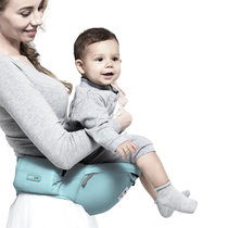 babycare婴儿背带腰凳硅胶凳面薄荷蓝M码蓝 真快乐超市甄选