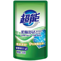 超能植翠低泡洗衣液（柔顺舒适）促销装500g*1袋500 天然环保、低泡易漂、快速清洁