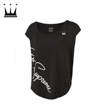 DADASUPREME 女式短袖运动T恤蝙蝠衫 AWP012KBW(黑色 XL)