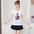 娇维安 夏季韩版女装体恤衫 刺绣亮片鹦鹉图案短袖t恤女(白色 XL)
