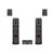 惠威(HIVI) M6005HT惠威音响 5.0声道家庭影院 木箱影院五件套无源音箱(黑色 五件套)
