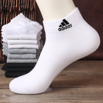 Adidas阿迪达斯官网男袜女袜2022夏季新款低帮袜子运动袜潮DZ9365(DZ9365/主图款/白色/三双装/低帮 3942)
