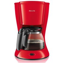 飞利浦（PHILIPS）HD7447/40 咖啡机 滴漏式 家用商用型咖啡机红色款 1000瓦 1.2升 飞利浦便捷操作