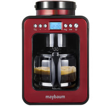 maybaum/德国五月树 智能家用办公时尚小型全自动现磨一体豆粉两用预约定时磨豆美式咖啡机M380（红色）