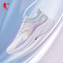 乔丹【氢速】跑步鞋咻-轻速科技女鞋运动鞋女减震轻便透气跑鞋37白 国美超市甄选