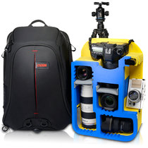 CADEN 卡登 K8 专业 防盗 防震 大容量 佳能 尼康单反相机包 双肩摄影包 专用内胆全面防护 双肩摄影背包