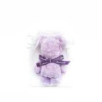 小熊毛巾伴手礼五一劳动节小礼品创意回礼女孩幼儿园母亲节礼物(紫色+沙袋 30x30cm)