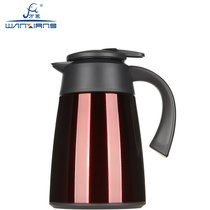 万象保温壶不锈钢真空咖啡壶户外旅行瓶家用大容量热水瓶1.2L/T16(透明188C T16-1.2L)
