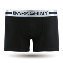 DarkShiny 超柔超滑超弹 果冻糖多选色 男式平角内裤「HOCL01」(黑色 M)