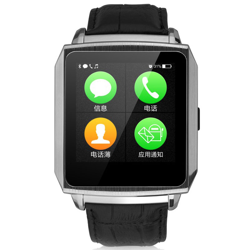 塔罗斯(talos)twatch3常显云后台智能手表(炫银黑)时间常显,ip68级