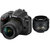 尼康（Nikon）D3400 单反相机 尼康18-55VR +50F1.8D双头套机(套装一)