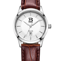 宾格（BINGER）手表女表手表女石英手表女士手表皮带精钢表(G101b)