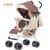 婴儿推车轻便折叠宝宝手推车便携伞车可坐可躺儿童四轮推车儿童婴儿车BB小伞车(卡其色)