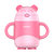 樱舒（Enssu）不锈钢学饮杯吸管杯 防烫隔热婴儿水杯可爱儿童水杯保温杯(小猪)