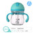 日康（rikang) 水杯 儿童吸管杯宝宝水杯 婴儿学饮杯带重力球防漏300ml (RK-B1013)(蓝色)