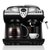 Donlim/东菱 DL-KF7001美式咖啡机家用小型商用意式全半自动奶泡(黑色)