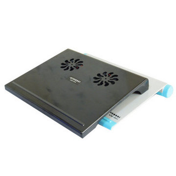 HYUNDAI/现代 CIC 双风扇 超静音大风力 笔记本散热器(黑色)